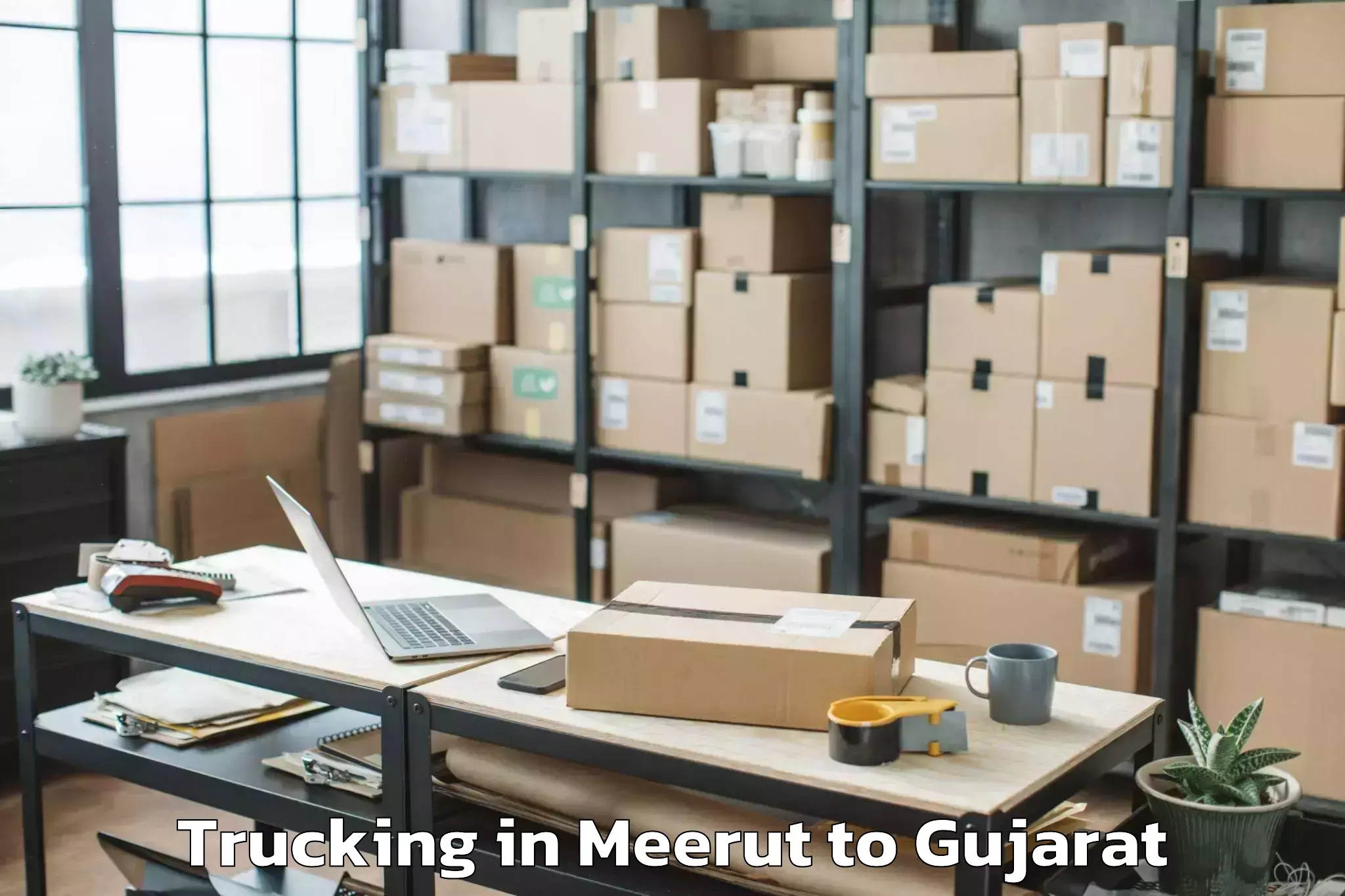 Hassle-Free Meerut to Indus University Ahmedabad Trucking